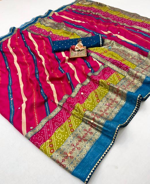 Vastrangan bandhani printed surat sarees wholesale